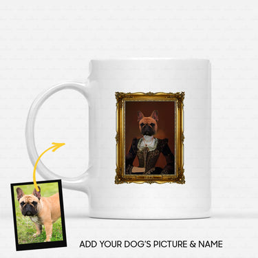 Personalized Dog Gift Idea - Royal Dog's Portrait 35 For Dog Lovers - White Mug